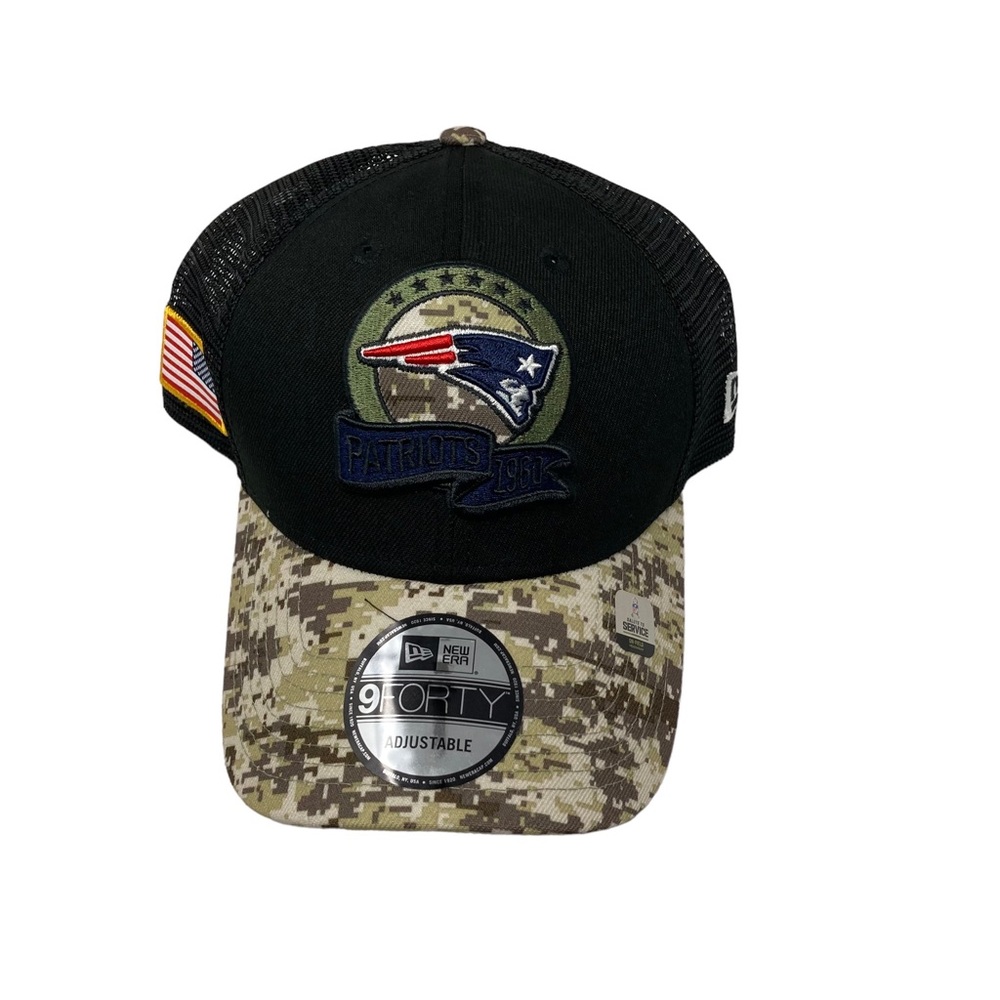 New England Patriots New Era Military Camo Mesh Back Adjustable Hat‎ Cap